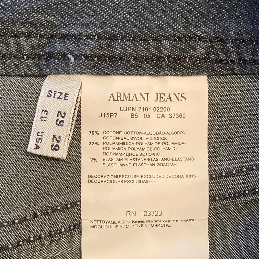 Armani Jeans Women's Dark Indigo Straight Leg Denim - Picture 7 of 10